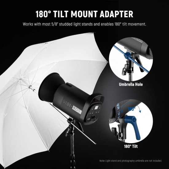 NEEWER S101-400W PRO GN65 Strobe Flash Monolight with Trigger