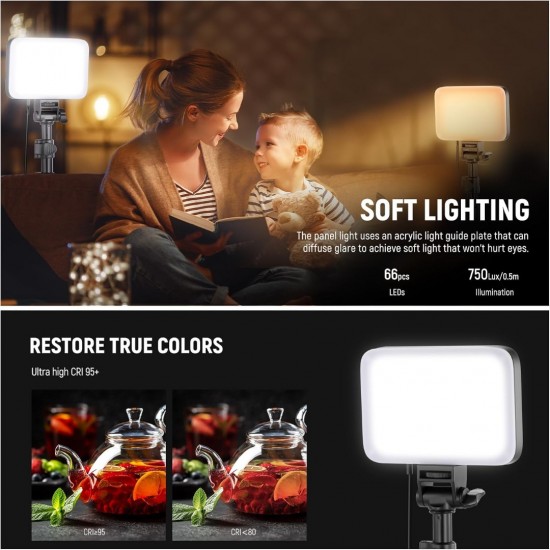 NEEWER BASICS BP66 2 Pack Bi-Color Video Light Panel Lighting Kit NEEWER BASICS BP66 2 Pack Bi-Color Video Light Panel Lighting Kit