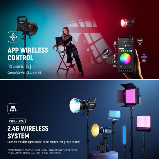 Neewer FS300C 300W RGB VIDEO LIGHT 