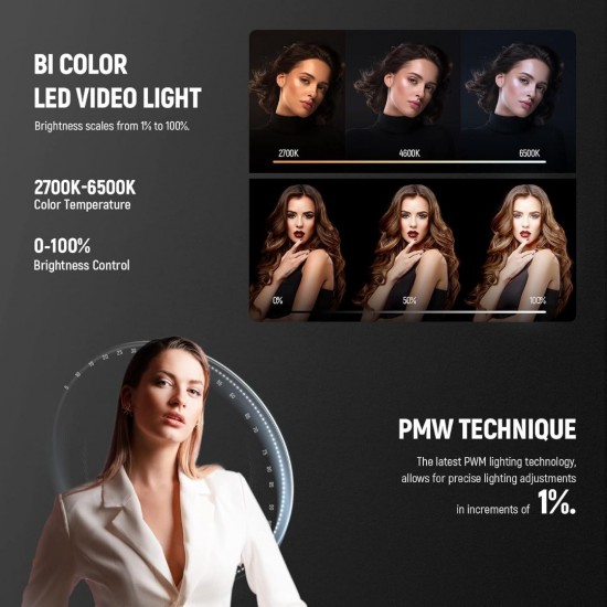 NEEWER MS60B BI-COLOR LED VIDEO LIGHT WITH APP CONTROL V2(UK