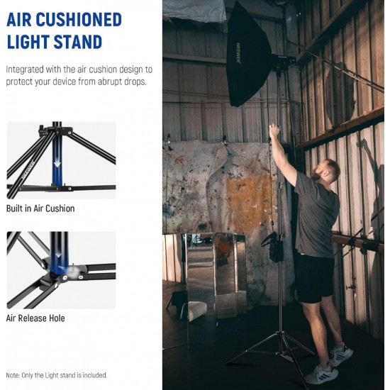 NEEWER ST-300AC 300cm Heavy Duty Air Cushioned Light Stand NEEWER ST-300AC 300cm Heavy Duty Air Cushioned Light Stand