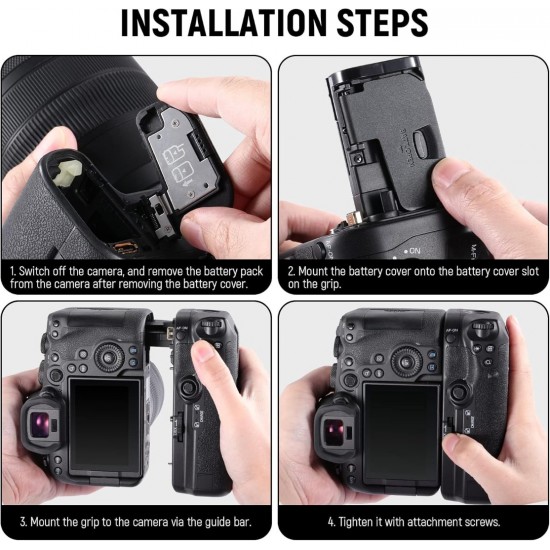 NEEWER BG-R10 Replacement Battery Grip for Canon EOS R5 R5C NEEWER BG-R10 Replacement Battery Grip for Canon EOS R5 R5C