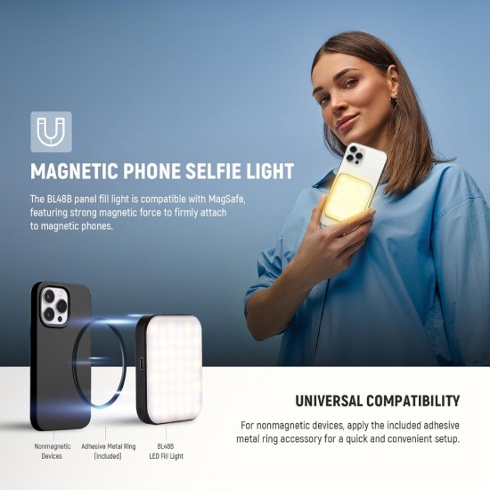 NEEWER BL48B BASIC MAGNETIC SELFIE LIGHT NEEWER BL48B BASIC MAGNETIC SELFIE LIGHT