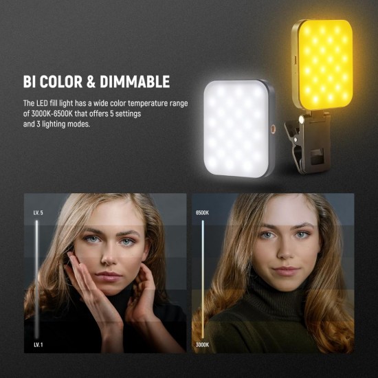 NEEWER BL48B BASIC MAGNETIC SELFIE LIGHT NEEWER BL48B BASIC MAGNETIC SELFIE LIGHT