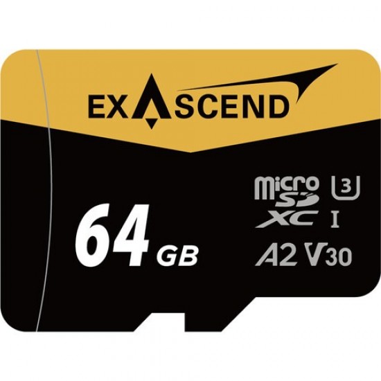 Exascend 64GB Catalyst MicroSD Card with Adapter , Read:170 MB/s, Write:140 MB/s Exascend 64GB Catalyst MicroSD Card with Adapter , Read:170 MB/s, Write:140 MB/s