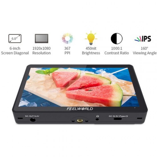 FeelWorld F5 Pro V4 6" 4K HDMI IPS Touchscreen Monitor FeelWorld F5 Pro V4 6" 4K HDMI IPS Touchscreen Monitor
