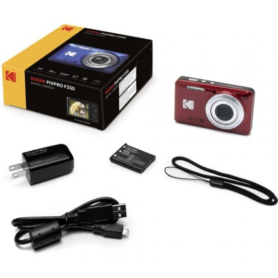 Kodak PIXPRO FZ55 Digital Camera (Red) Kodak PIXPRO FZ55 Digital Camera (Red)