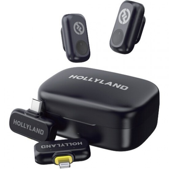 Hollyland Lark A1 Combo 2 Person Wireless Microphone System (2*TX,Type C-RX, Lightning RX & Charging Case) Hollyland Lark A1 Combo 2 Person Wireless Microphone System (2*TX,Type C-RX, Lightning RX & Charging Case)