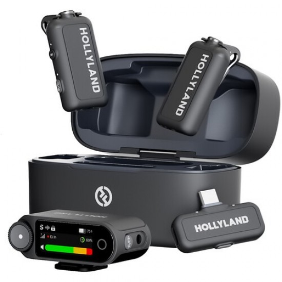 Hollyland LARK MAX 2 Combo 2-Person Wireless Microphone System for Cameras and Mobile Devices (Space Gray, 2.4 GHz) Hollyland LARK MAX 2 Combo 2-Person Wireless Microphone System for Cameras and Mobile Devices (Space Gray, 2.4 GHz)
