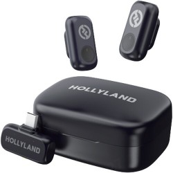 Hollyland Lark A1 Duo 2 Person Wireless Microphone System (2*TX,Type C-RX & Charging Case)