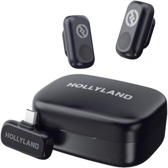 Hollyland Lark A1 Duo 2 Person Wireless Microphone System (2*TX,Type C-RX & Charging Case) Hollyland Lark A1 Duo 2 Person Wireless Microphone System (2*TX,Type C-RX & Charging Case)