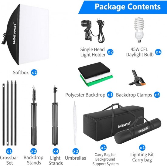 NEEWER NK100 24W LED BACKGROUND LIGHTING KIT NEEWER NK100 24W LED BACKGROUND LIGHTING KIT