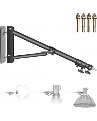 NEEWER 180cm Triangle Aluminum Wall Mounting Boom Arm - ST-WM180