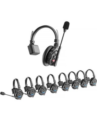 Synco X-Talk X9 Wireless Intercom System with 9 Single-Ear Headsets (2.4 GHz)