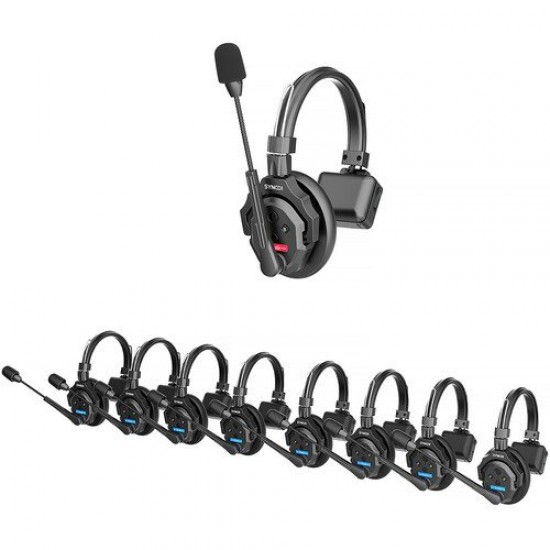 Synco X-Talk X9 Wireless Intercom System with 9 Single-Ear Headsets (2.4 GHz)