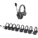 Synco X-Talk X9 Wireless Intercom System with 9 Single-Ear Headsets (2.4 GHz)