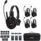 Synco Xtalk XPro5 Wireless Intercom System with 5 Single-Ear Headsets (2.4 GHz)