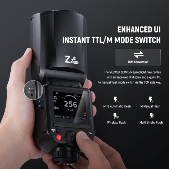 NEEWER Z2 3000mAh Battery TTL Round Head Flash Speedlite for Nikon NEEWER Z2 3000mAh Battery TTL Round Head Flash Speedlite for Nikon