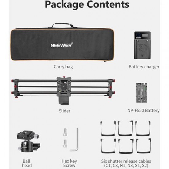 NEEWER ER1 Motorized Carbon Fiber Camera Slider