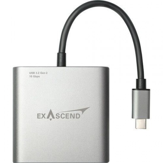 Exascend CFexpress Type B / SD – Dual-slot Card Reader (10 Gbps)