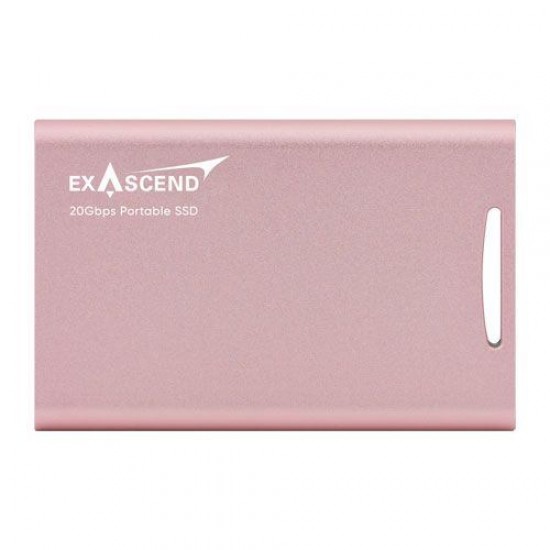 Exascend Element Portable SSD 2TB / Read:2000 MB/s, Write:2000 MB/s Rose Gold