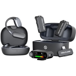 Hollyland LARK MAX 2 Ultimate 2-Person Wireless Microphone Combo (Space Gray)