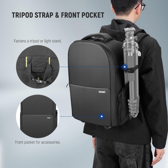NEEWER NW-8903 49x33x20cm 2-in-1 Trolley Backpack NEEWER NW-8903 49x33x20cm 2-in-1 Trolley Backpack