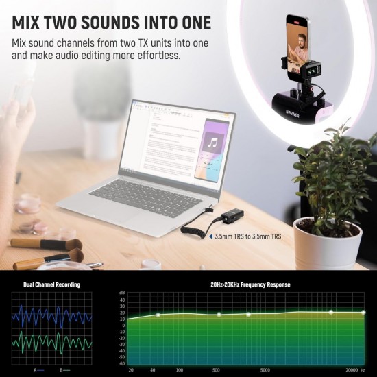 NEEWER CM28 PRO Wireless Lavalier Lapel Microphone System with Charging Case NEEWER CM28 PRO Wireless Lavalier Lapel Microphone System with Charging Case