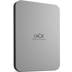 LaCie 2TB USB 3.2 Gen 1 Type-C Mobile Drive - Moon Silver