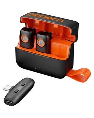 Hohem MIC-01 2-Person Wireless Microphone System for USB-C Devices (2.4 GHz)