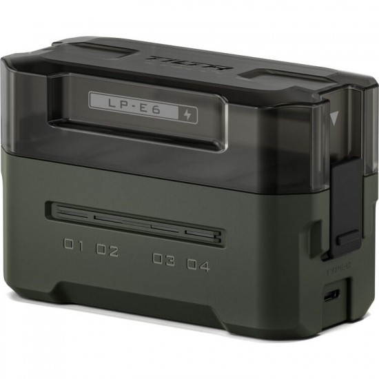 Tilta Portable Charging Station for LP-E6 Batteries (Green)
