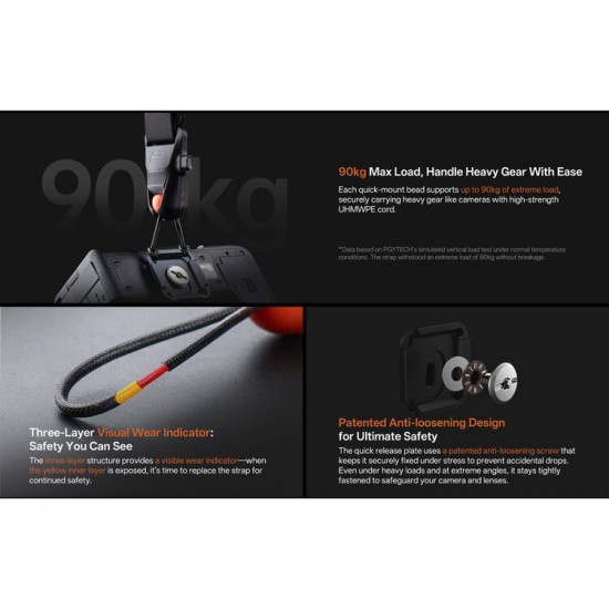 PGYTECH Camera Strap Pro (Midnight Black)