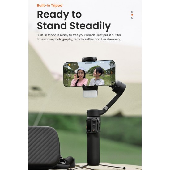 Hohem iSteady X3 Gimbal Stabilizer for Smartphone,3-Axis Phone Gimbal-Black