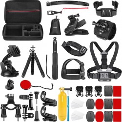 NEEWER 50 In 1 Action 5 Camera Accessory Kit Compatible with GoPro Hero 13 12 11 DJI OSMO 4 3 2 Insta360 X4 X3