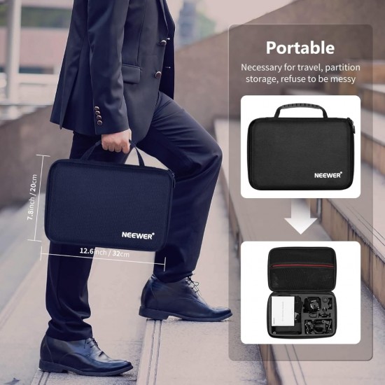 NEEWER 50 In 1 Action 5 Camera Accessory Kit Compatible with GoPro Hero 13 12 11 DJI OSMO 4 3 2 Insta360 X4 X3