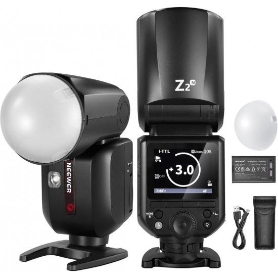 NEEWER Z2PRO-N TTL ROUND HEAD FLASH SPEEDLITE WITH 3000mAh LITHIUM BATTERY