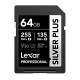 Lexar SDXC 64GB Professional SILVER PLUS UHS-I V30 (Read 255MB/s and Write 135MB/s)
