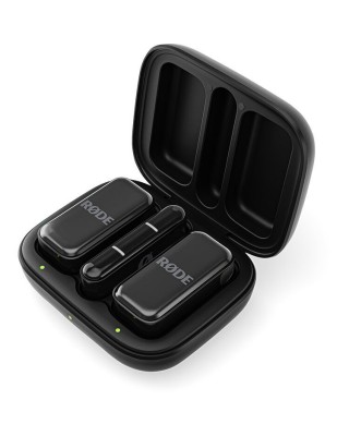 RODE Wireless Micro 2-Person Ultracompact Wireless Microphone System with USB-C Connector (2.4 GHz, Black)