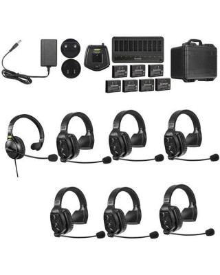 Saramonic WiTalk-WT7S 7-Person Full-Duplex Wireless Intercom System with Single-Ear Remote Headsets (1.9 GHz)