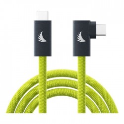 Angelbird USB-C 3.2 Solid Flex Tether Cable Right-Angle Lime 4.5m - 14.8 ft