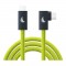 Angelbird USB-C 3.2 Solid Flex Tether Cable Right-Angle Lime 4.5m - 14.8 ft