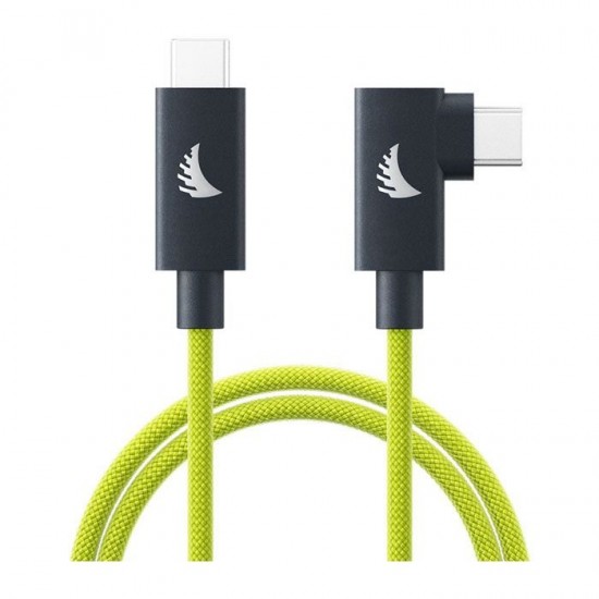 Angelbird USB-C 4.0 Solid Flex Cable Right-Angle Lime 1 m-3.3 ft