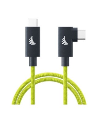 Angelbird USB-C 4.0 Solid Flex Cable Right-Angle Lime 32 cm-1 ft