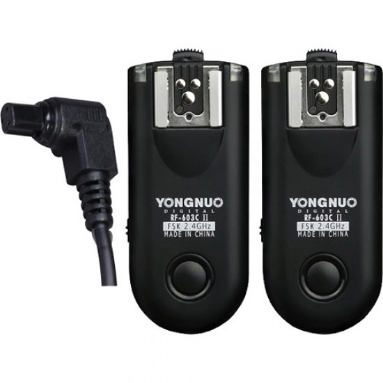 Yongnuo RF-603C II Wireless Flash Trigger Kit for Canon 3-Pin Connection